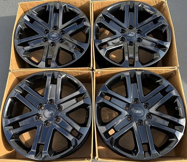 20& FORD F150 OEM Rims Factory Wheels Gloss Black 10345 Platinum 2023
