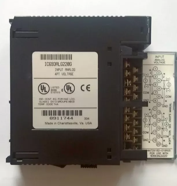 GE Fanuc 90-30 Analog Voltage Input Module 4PT IC693ALG220G