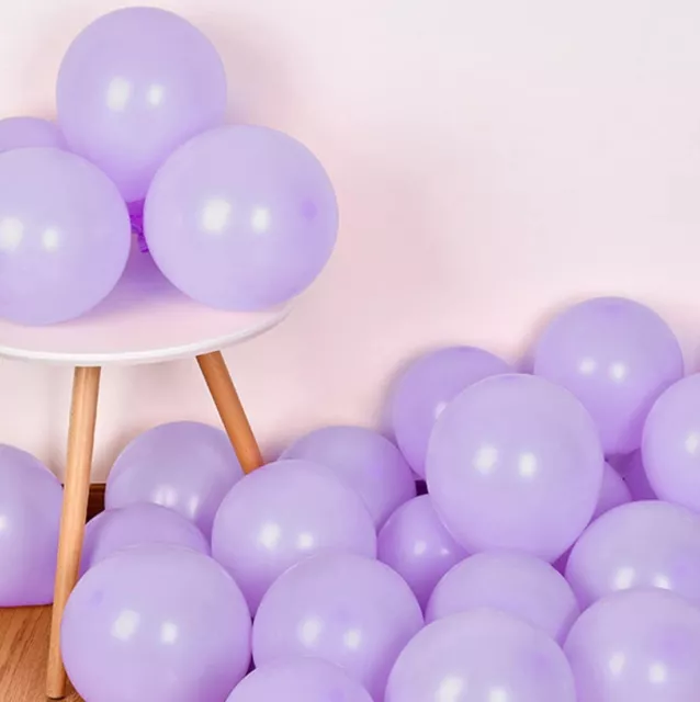 Pastel Lilac Latex Balloons 12 inch Macaroon Lavander Balloons 25pk Party Decor