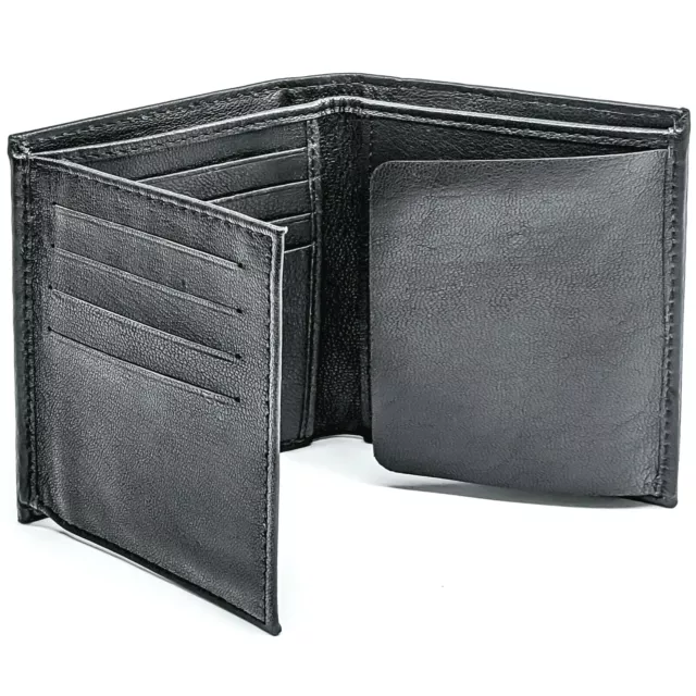 Winchester Oval Police Badge Wallet Bifold RFID Blocking, Genuine Leather