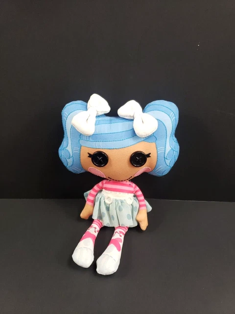LalaLoopsy Mittens Fluff N Stuff Rag Doll Plush Soft Blue Pink Outfit