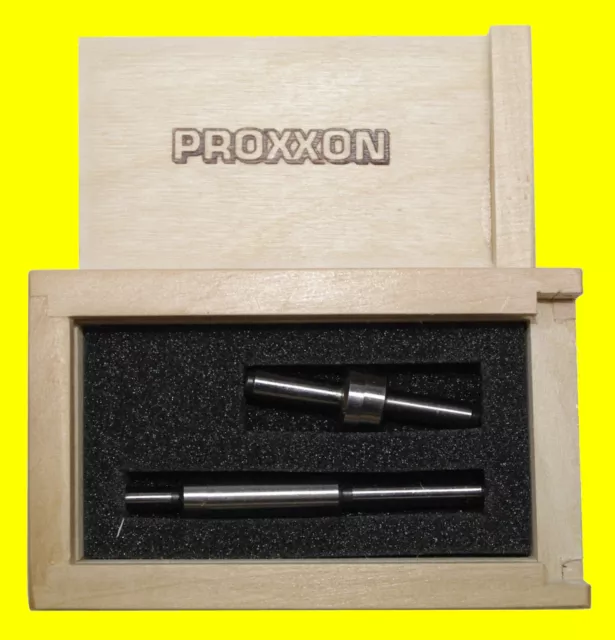 PROXXON 24434 Kantentaster Set 2teilig Ø6mm im Holzkasten für Fräse zum Antasten