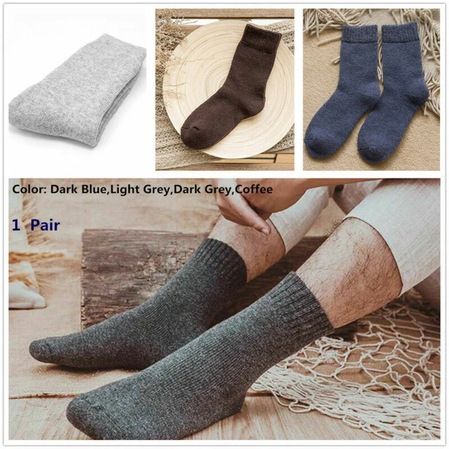 Men Winter Socks Merino Wool Thermal Mens Work Boot Extra Thick Warm Heavy Duty 12