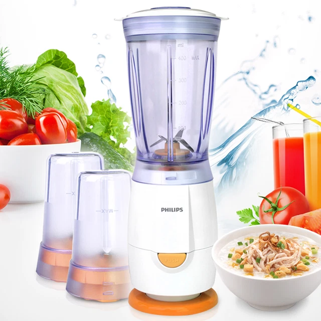 PHILIPS MINI BLENDER HR2860 0,4 L pot en plastique mélangeur domestique  presse-agrumes EUR 61,93 - PicClick FR