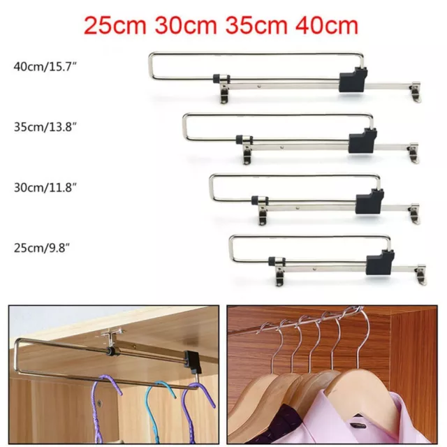 Vêtements robustes rail de suspension pour armoires et zones de stockage