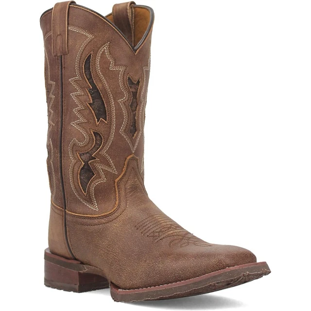 Vintage dan post bottes de cowboy western en peau de
