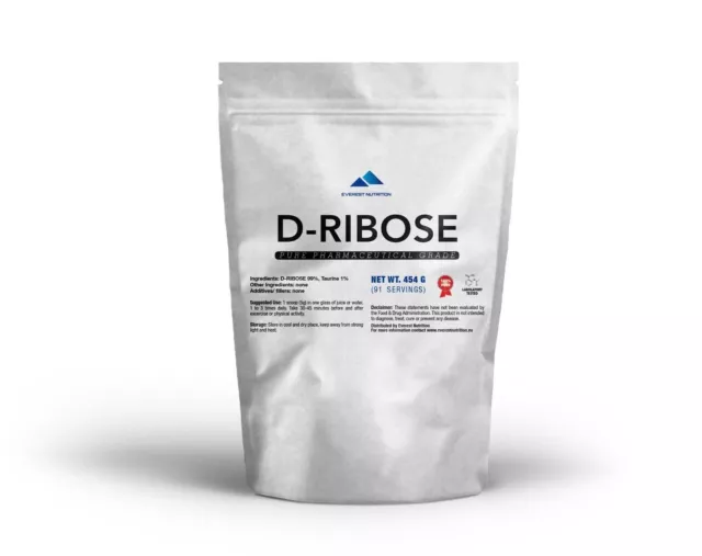 Poudre De D-Ribose 100% Pure Powder Qualite Pharmaceutique, Energie, Endurance
