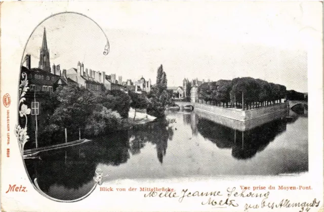 CPA Moselle METZ View of the Middle Bridge (984519)