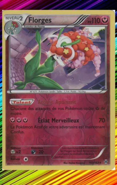 Florges Reverse - XY8:Impulsion Turbo - 103/162 - Carte Pokemon Neuve Française