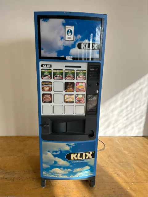 Klix Heißgetränkeautomat/Kaffeeautomat mit Münzschaltgerät, Modell: Four Square