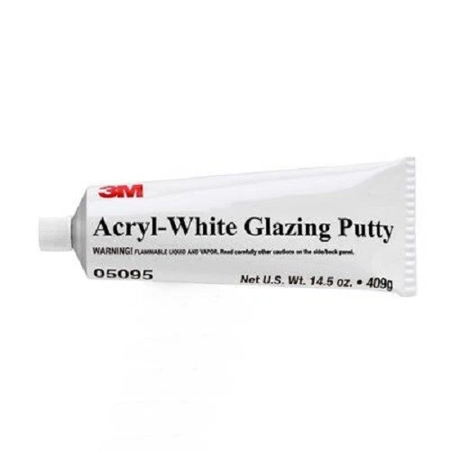 Acryl-White Slow Drying Acrylic Putty 14.5 oz Tube, 05095