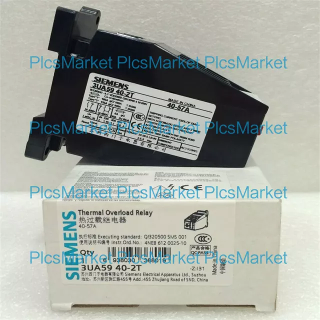 1PC NEW SIEMENS Thermal Overload Relay 3UA5940-2T 40-57A