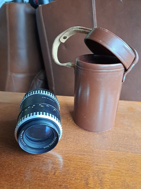 Objektiv Carl Zeiss Jena Sonnar 3,5-135mm mit Etui