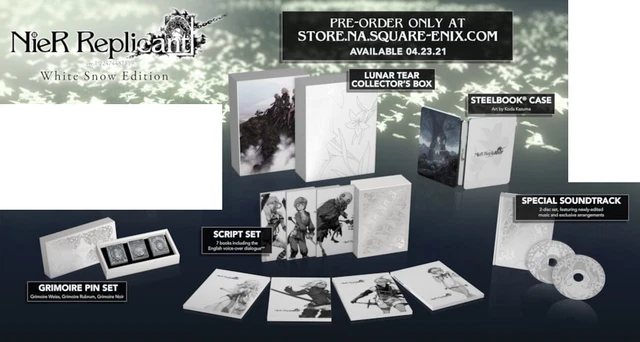 NIER REPLICANT: WHITE Snow Edition PS4 game not included $282.49