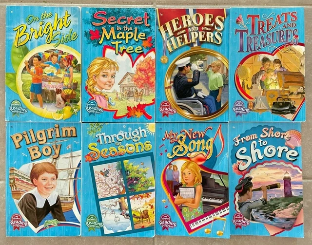 Lot of 8 Abeka Reading Program Books 3rd Third Grade Homeschool 3a b c e f g h i