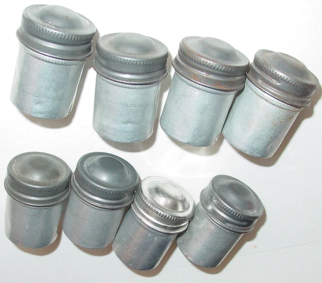 VINTAGE METAL 35MM Film Canisters 8 Empty $24.00 - PicClick