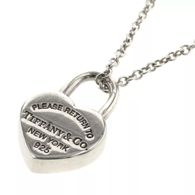 Tiffany & Co.Return to Heart Lock Collier pendentif en argent sterling 925...