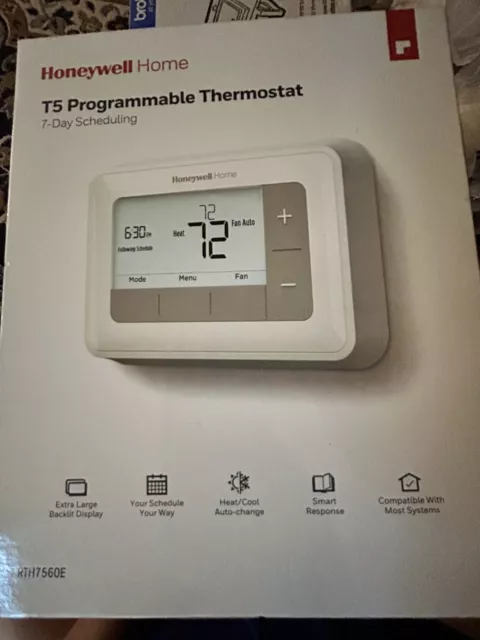 Honeywell 7 Day Programmable Thermostat (RTH8560D) -white