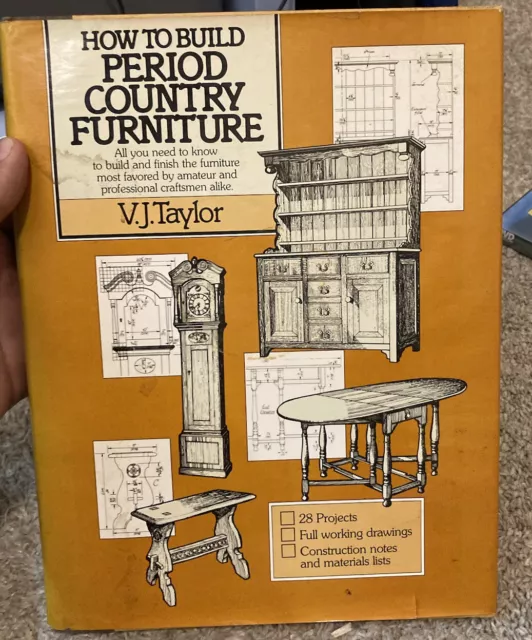 How To Build Period Country Furniture Book  VJ Taylor Guide Manual Step By Make