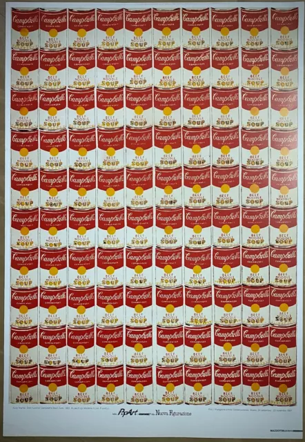 Andy Warhol-Campbell's Soup-Frankfurt-Poster Originale-Pop Art-Pac-Milano 1987-