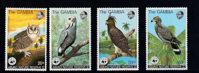 Gambia 374-377 postfrisch, Vögel