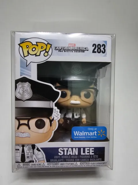 Stan Lee Funko Pop Marvel 283-Walmart Exclusive-with PROTECTOR
