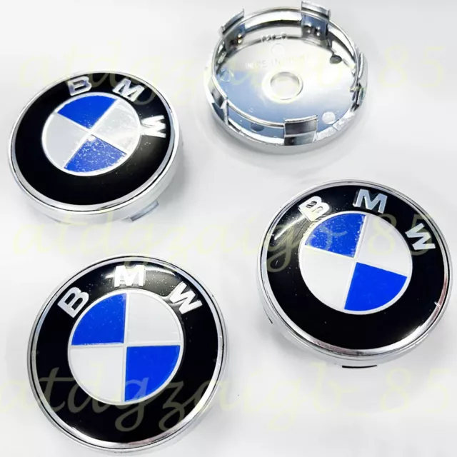 4x Für BMW 60mm Auto Alufelgen Deckel Emblem Nabendeckel Felgendeckel Nabenkappe