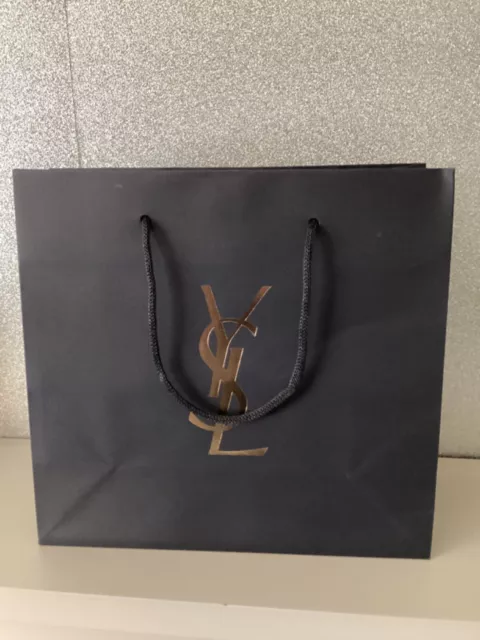 Ysl Black Medium Beauty Gift/Carrier Bag Unused 25Cm X 26.5Cm X 11Cm Bn & Unused