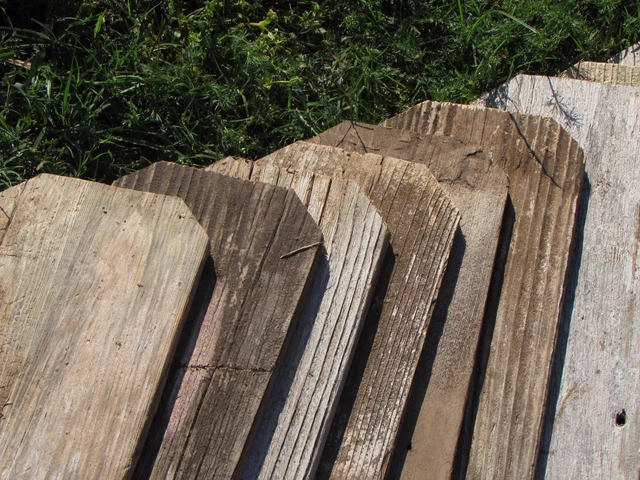 Reclaimed Old Fence Wood Boards W Ears 10 Boards 12" Weathered Barn Wood Planks 3