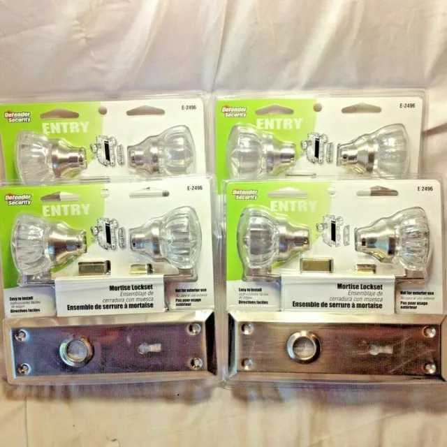 Mortise Complete Lock Set- Pak-Pkg#3608****3-Units*****-Defender Security#E2496