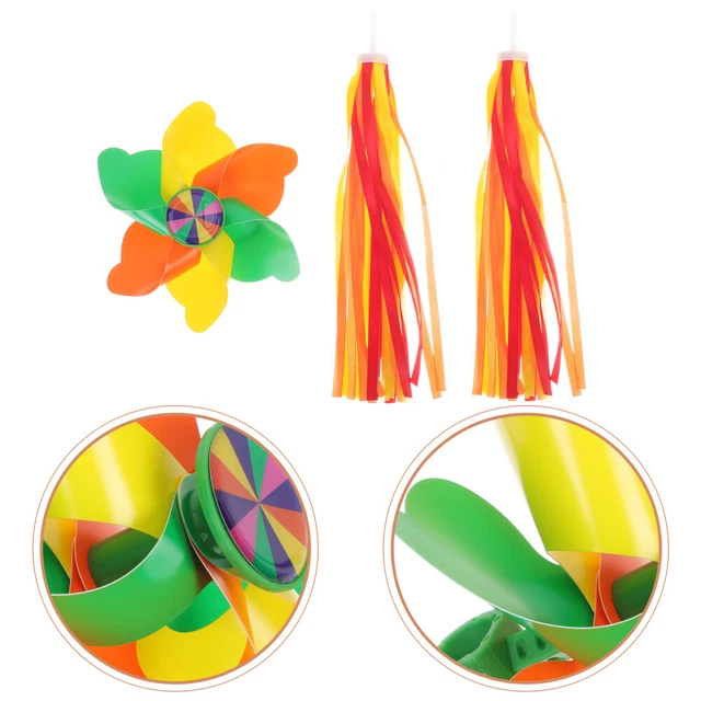 Rubans Guidon Vélo Enfant - Glands Colorés 25cm - Décorations Amusantes Pour Vélo, Trottinette