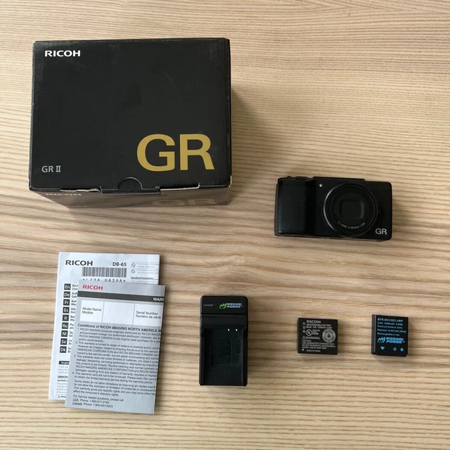 Ricoh GR II 16.2 MP APS-C Digital Camera + Batteries (Only 841 shots)