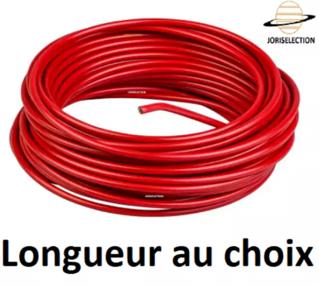 Câble d'arrêt d'urgence   Ø 4 mm  galvanisé rouge - LONGUEUR AU CHOIX