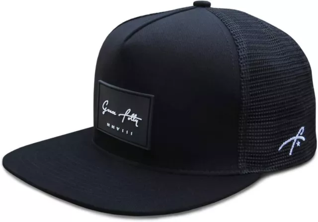 Grace Folly Trucker Hat for Men & Women. Snapback Mesh Caps One Size Black