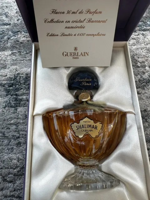 Rare * Limited Edition * vintage Guerlain Shalimar perfume 30ml in Baccarat