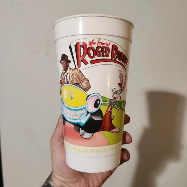 Vintage 1988 Who Framed Roger Rabbit Mcdonalds Plastic Collectors Cup