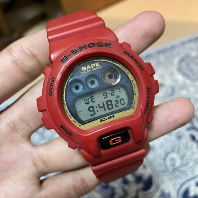A BATHING APE Men's Goods BAPE x G-SHOCK Limited DW-6900 RED Used