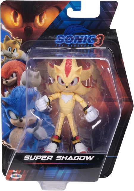 Sonic the Hedgehog 3 Movie Light-Up Figures - Super Sonic & Shadow 2-Pack | NEW