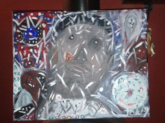 dipinto artista Siracusa cm50 x40  L 'universo quadro quadri