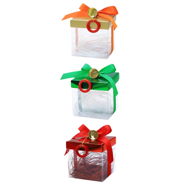 Clear Candy Boxes Christmas Paper Boxes Christmas Candy Box Container