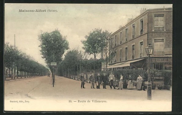 CPA Maisons-Alfort, Route de Villeneuve