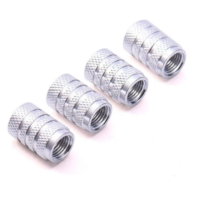 High Quality Aluminium Car Wheel Valve Stems Air Dust Cap Covers Pack of 4