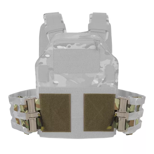 Tactical Vest MOLLE Quick Release Buckle Set Hook & Loop Tube Cummerbund  Adapter