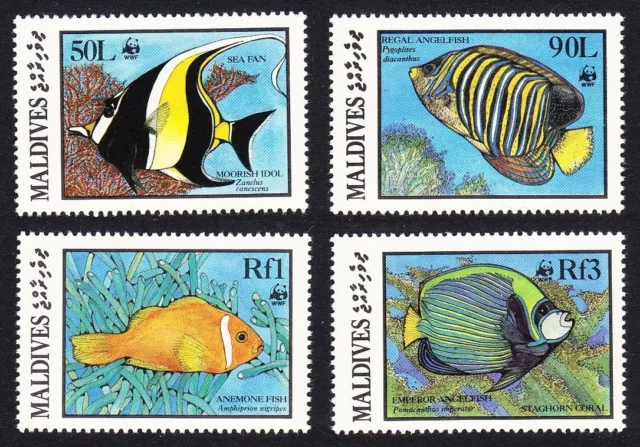Maldives WWF Fish 4v 1986 MNH SG#1183=1187 MI#1198-1201 Sc#1185-1187+ 89 CV£8.-