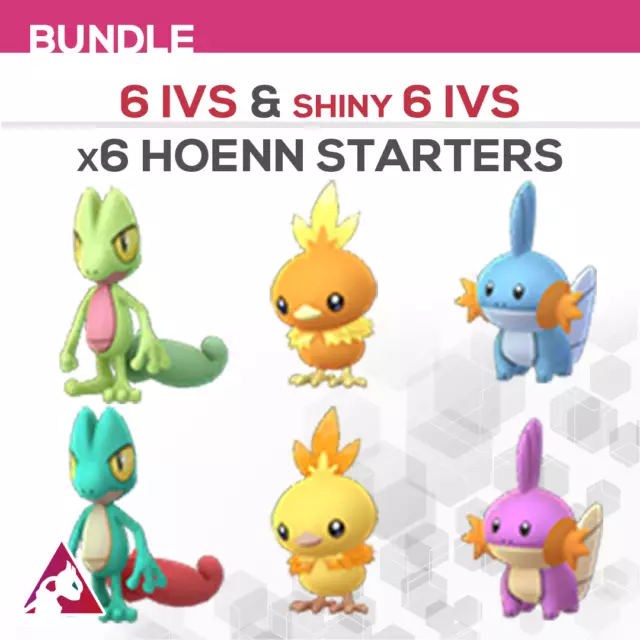 Shiny Hoenn Starter Pokémon (Pokemon Sword & Shield)