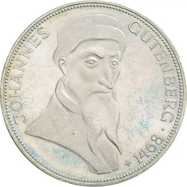 [#958015] Coin, GERMANY - FEDERAL REPUBLIC, 5 Mark, 1968, Karlsruhe, Germany, AU