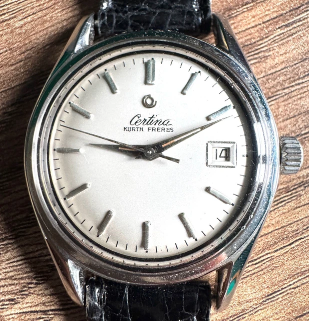 CERTINA 25-451 VINTAGE watch 36 mm kurth freres ALL STEEL