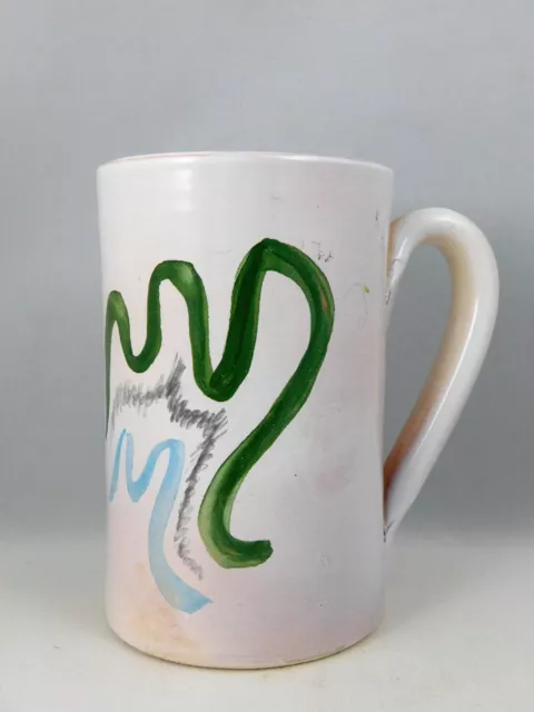 Chope Ou Mug En Gres Ceramique Decor Design Moderniste Marque A Identifier 5M15