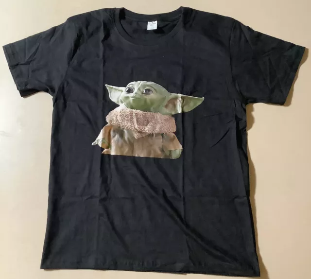 Baby Yoda Star Wars T-shirt The Mandalorian Unisex Shirt Size L