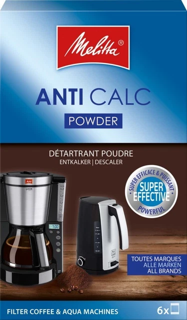 10 Paquete de 10 Descalcificadores Melitta SDA Polvo AntiCalcCafeMachines Pequeños Dispositivos 192632